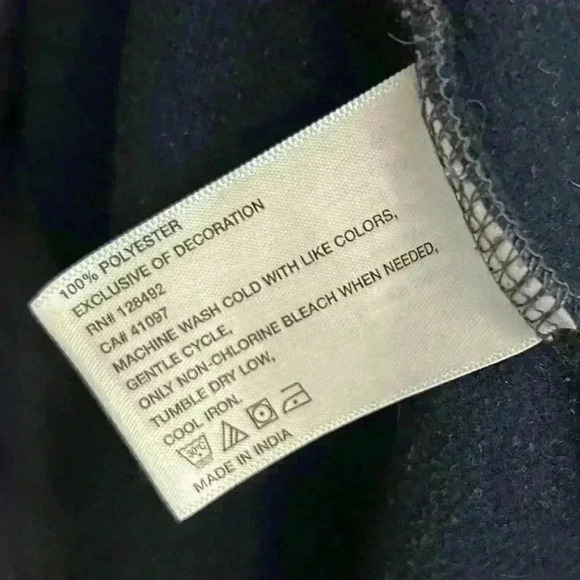 Greg Norman Sweater Men's Blue Black Long Sleeve Crew Neck Logo Size M - Picture 3 of 6